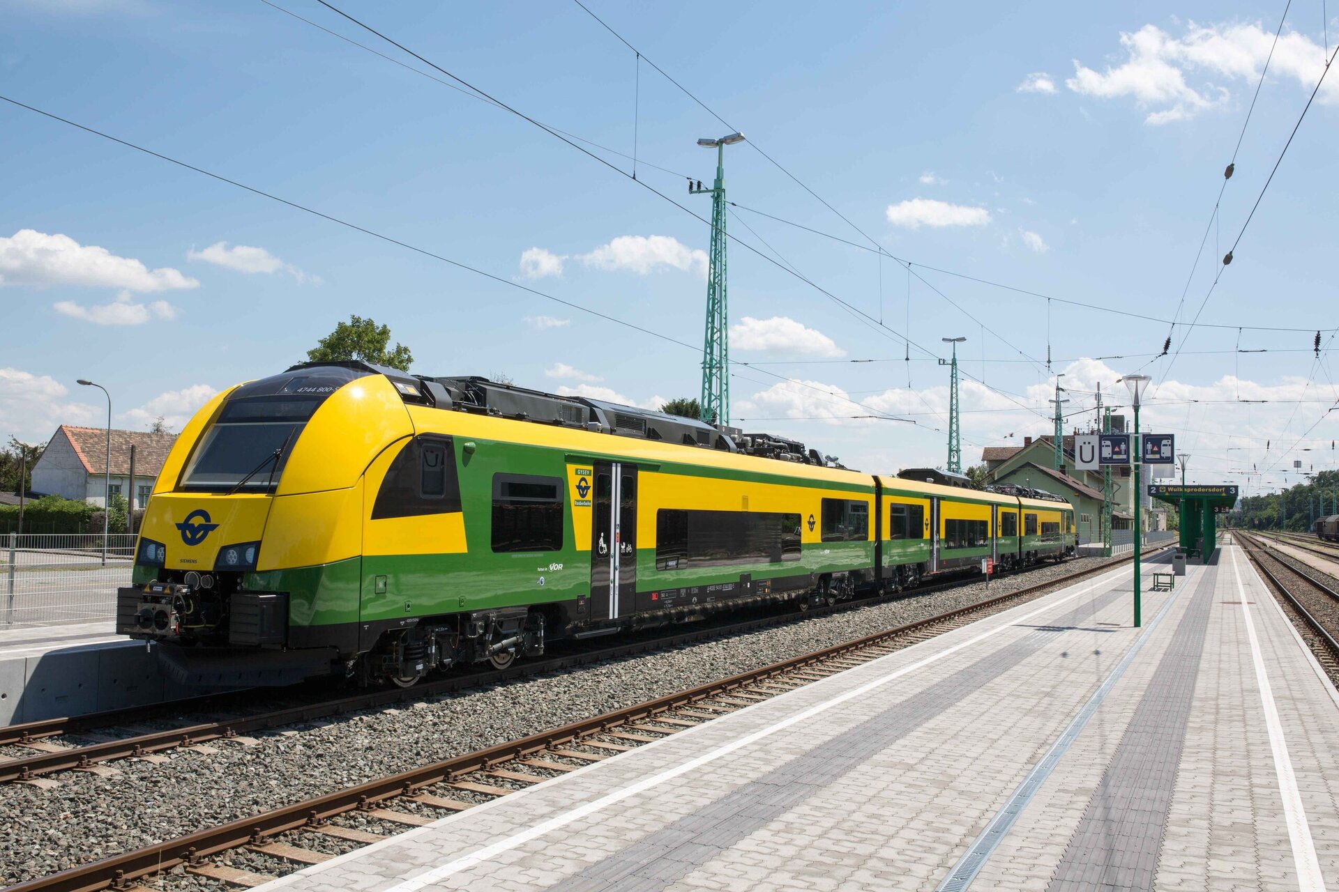 Ventus Zug am Bahnhof Wulkaprodersdorf