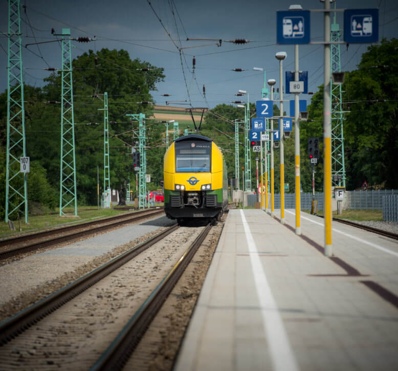 Ventus fährt in Müllendorf ein 